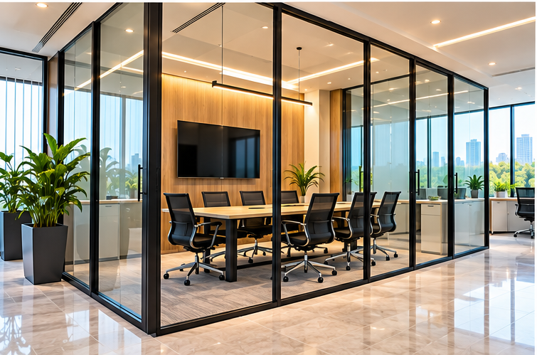 Glass Office Cabins