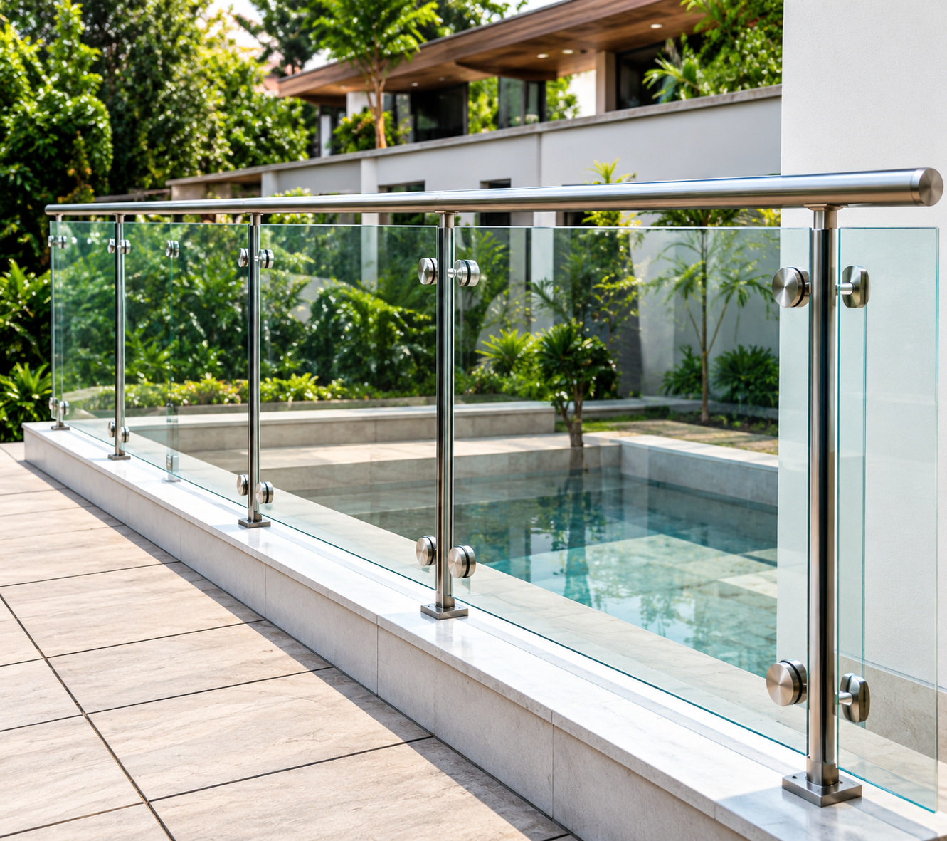 Glass Aluminium Railings